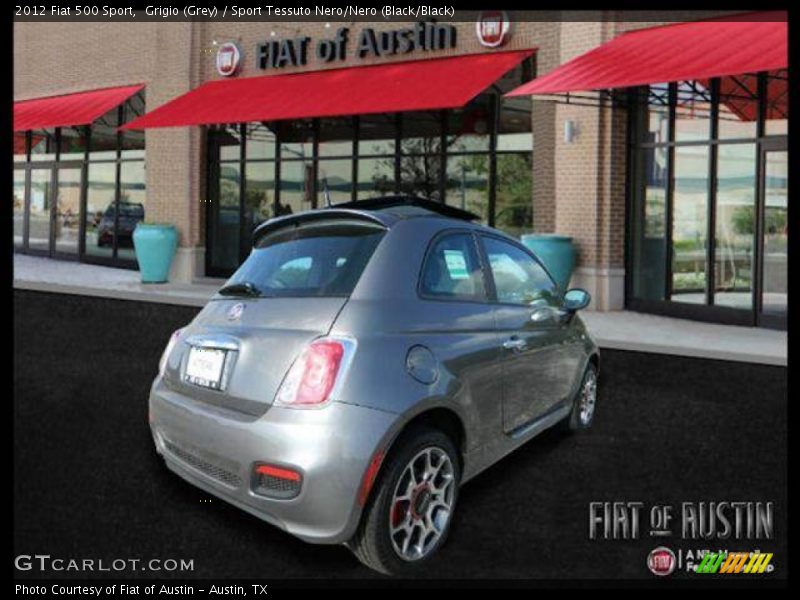 Grigio (Grey) / Sport Tessuto Nero/Nero (Black/Black) 2012 Fiat 500 Sport