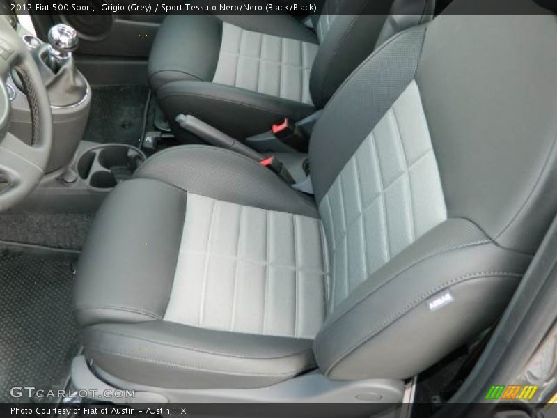 Grigio (Grey) / Sport Tessuto Nero/Nero (Black/Black) 2012 Fiat 500 Sport