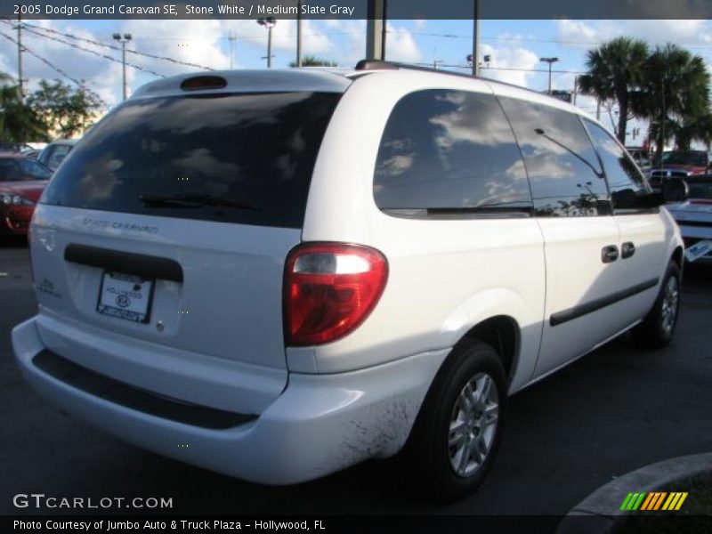 Stone White / Medium Slate Gray 2005 Dodge Grand Caravan SE