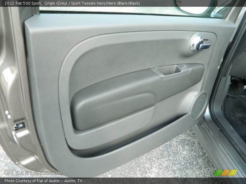 Grigio (Grey) / Sport Tessuto Nero/Nero (Black/Black) 2012 Fiat 500 Sport