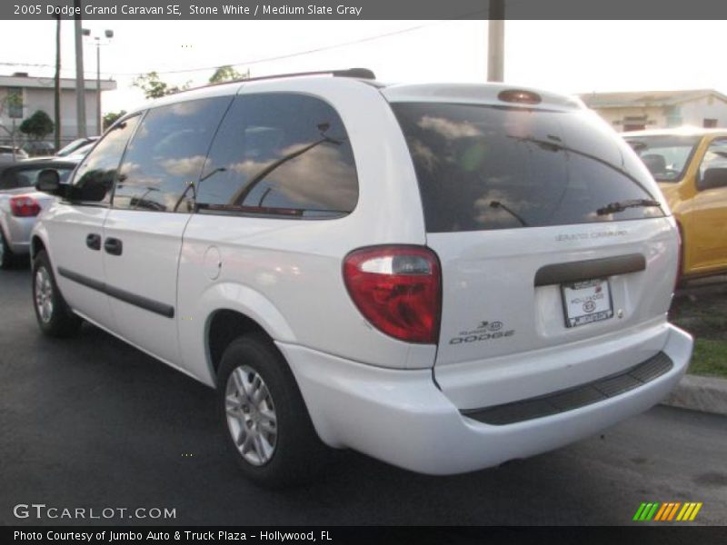 Stone White / Medium Slate Gray 2005 Dodge Grand Caravan SE