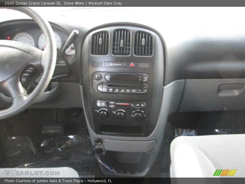 Stone White / Medium Slate Gray 2005 Dodge Grand Caravan SE