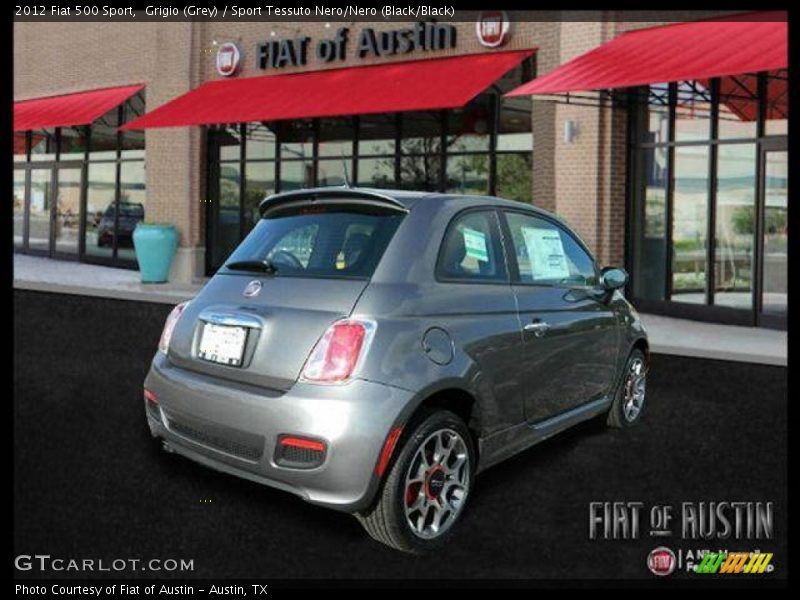 Grigio (Grey) / Sport Tessuto Nero/Nero (Black/Black) 2012 Fiat 500 Sport