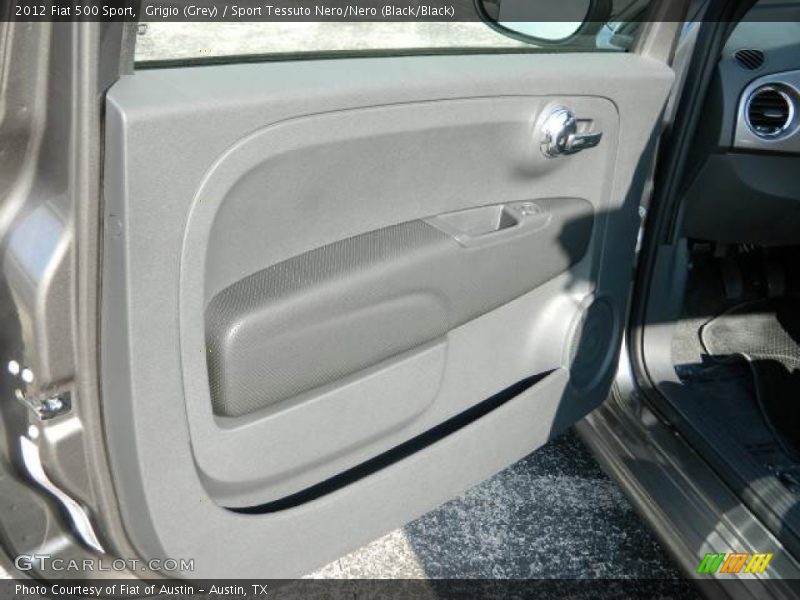 Grigio (Grey) / Sport Tessuto Nero/Nero (Black/Black) 2012 Fiat 500 Sport