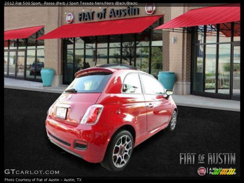 Rosso (Red) / Sport Tessuto Nero/Nero (Black/Black) 2012 Fiat 500 Sport