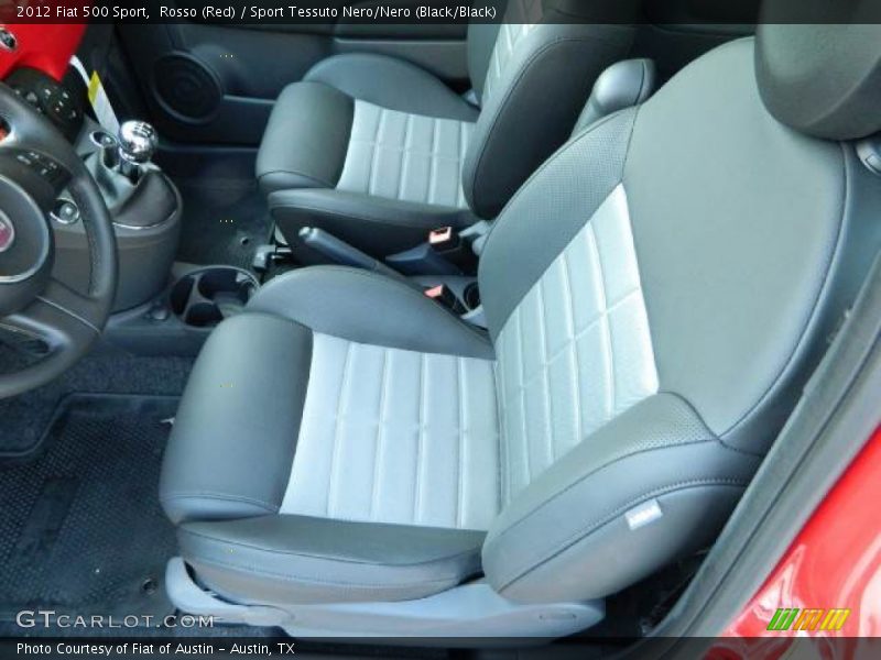 Rosso (Red) / Sport Tessuto Nero/Nero (Black/Black) 2012 Fiat 500 Sport