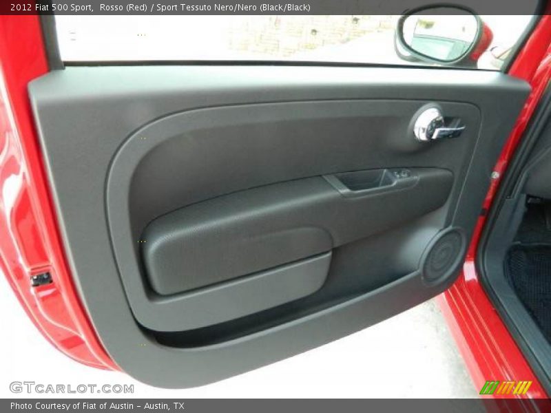 Rosso (Red) / Sport Tessuto Nero/Nero (Black/Black) 2012 Fiat 500 Sport