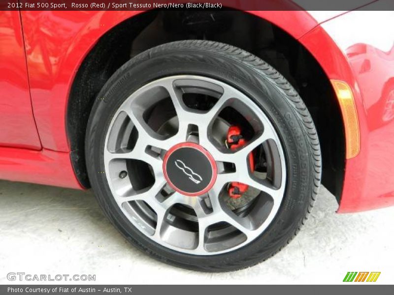 Rosso (Red) / Sport Tessuto Nero/Nero (Black/Black) 2012 Fiat 500 Sport