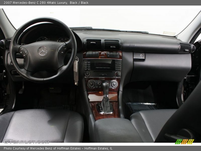 Black / Black 2007 Mercedes-Benz C 280 4Matic Luxury