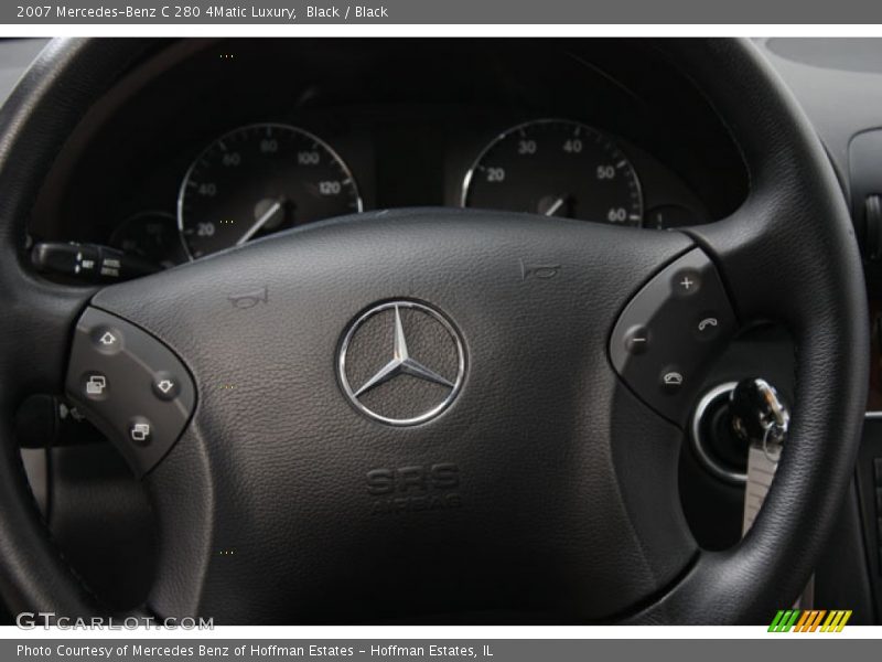 Black / Black 2007 Mercedes-Benz C 280 4Matic Luxury