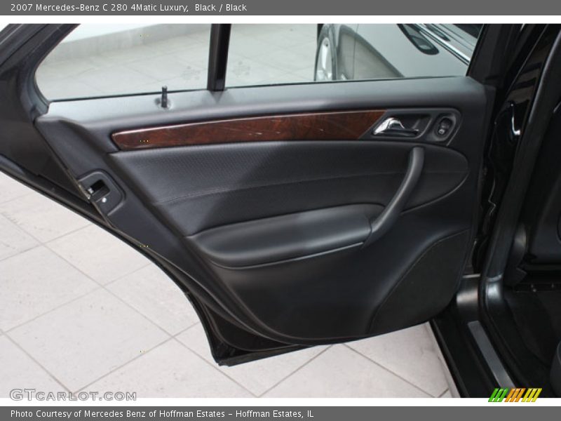 Black / Black 2007 Mercedes-Benz C 280 4Matic Luxury