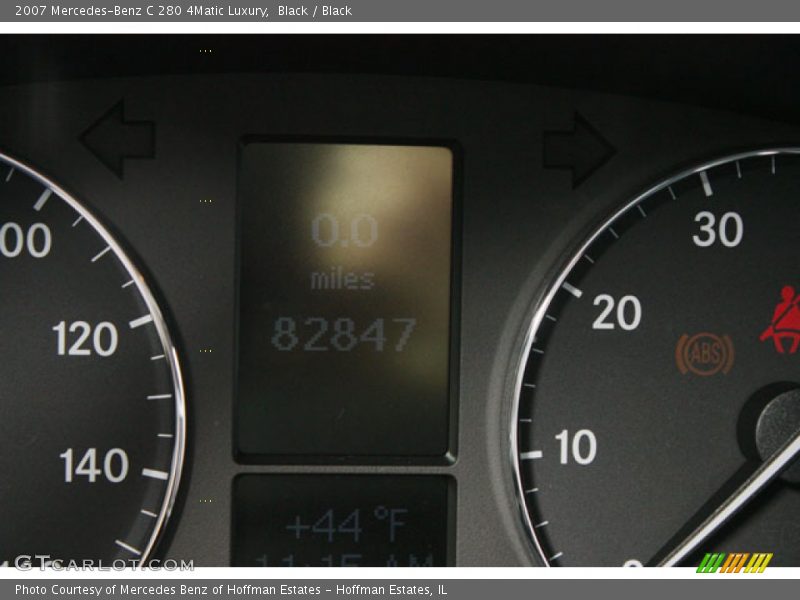 Black / Black 2007 Mercedes-Benz C 280 4Matic Luxury