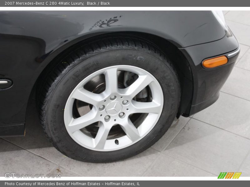 Black / Black 2007 Mercedes-Benz C 280 4Matic Luxury