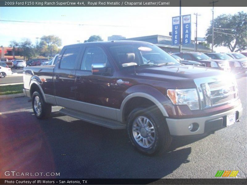 Royal Red Metallic / Chaparral Leather/Camel 2009 Ford F150 King Ranch SuperCrew 4x4