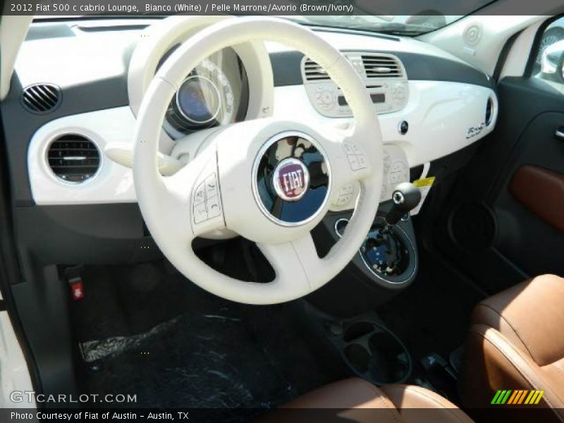 Dashboard of 2012 500 c cabrio Lounge