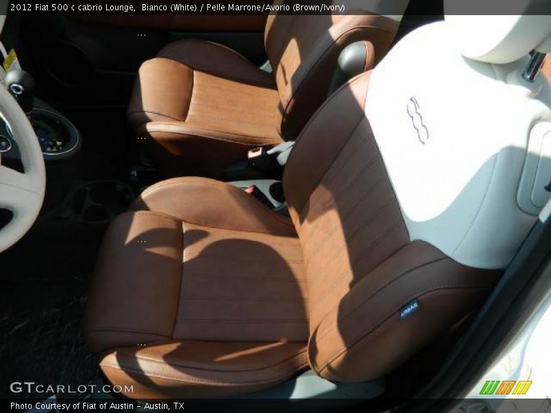  2012 500 c cabrio Lounge Pelle Marrone/Avorio (Brown/Ivory) Interior