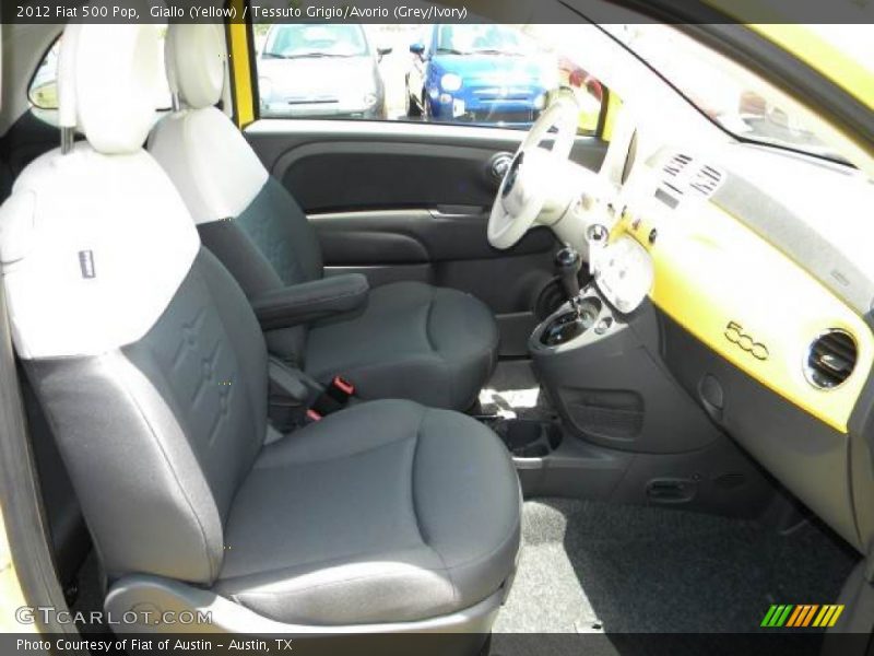 Giallo (Yellow) / Tessuto Grigio/Avorio (Grey/Ivory) 2012 Fiat 500 Pop