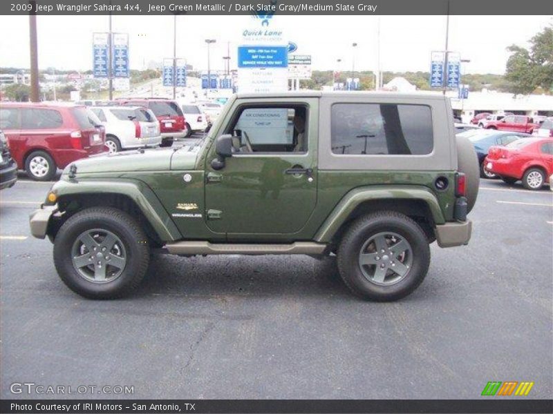 Jeep Green Metallic / Dark Slate Gray/Medium Slate Gray 2009 Jeep Wrangler Sahara 4x4