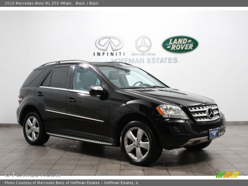 Black / Black 2010 Mercedes-Benz ML 350 4Matic