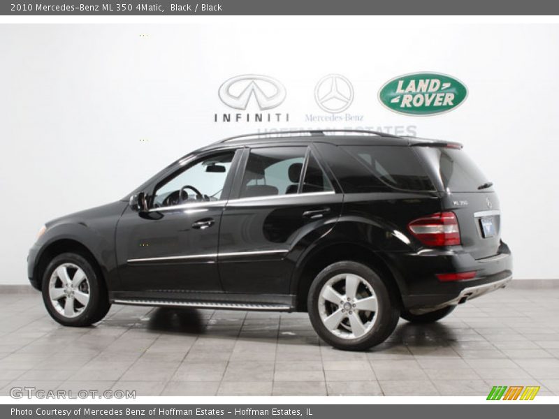 Black / Black 2010 Mercedes-Benz ML 350 4Matic