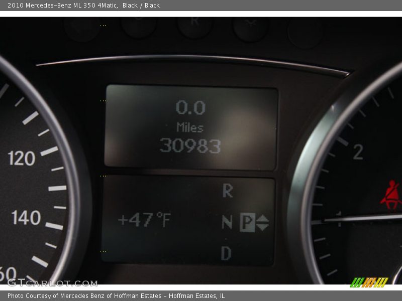 Black / Black 2010 Mercedes-Benz ML 350 4Matic