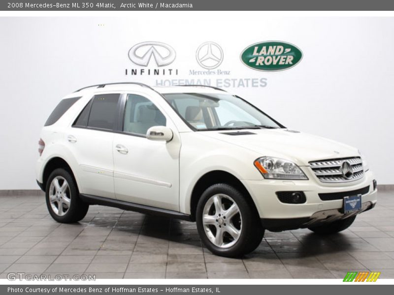 Arctic White / Macadamia 2008 Mercedes-Benz ML 350 4Matic