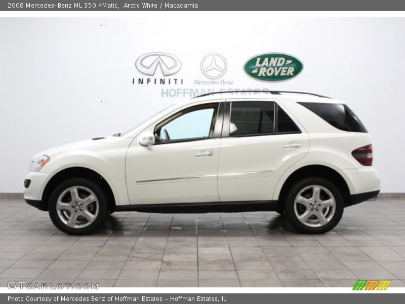 Arctic White / Macadamia 2008 Mercedes-Benz ML 350 4Matic
