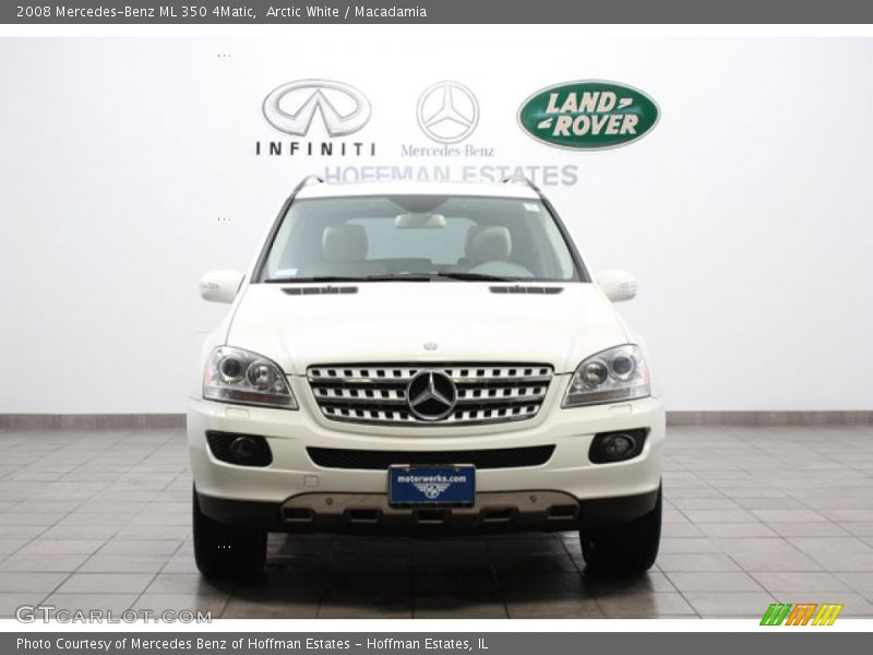 Arctic White / Macadamia 2008 Mercedes-Benz ML 350 4Matic