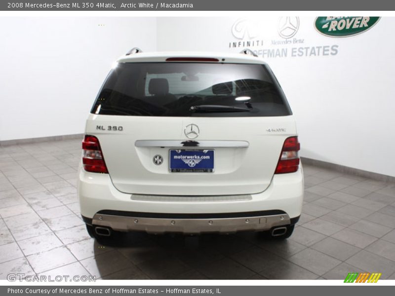 Arctic White / Macadamia 2008 Mercedes-Benz ML 350 4Matic