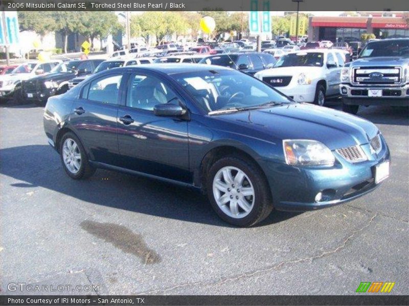 Torched Steel Blue Pearl / Black 2006 Mitsubishi Galant SE