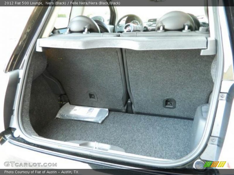 Nero (Black) / Pelle Nera/Nera (Black/Black) 2012 Fiat 500 Lounge