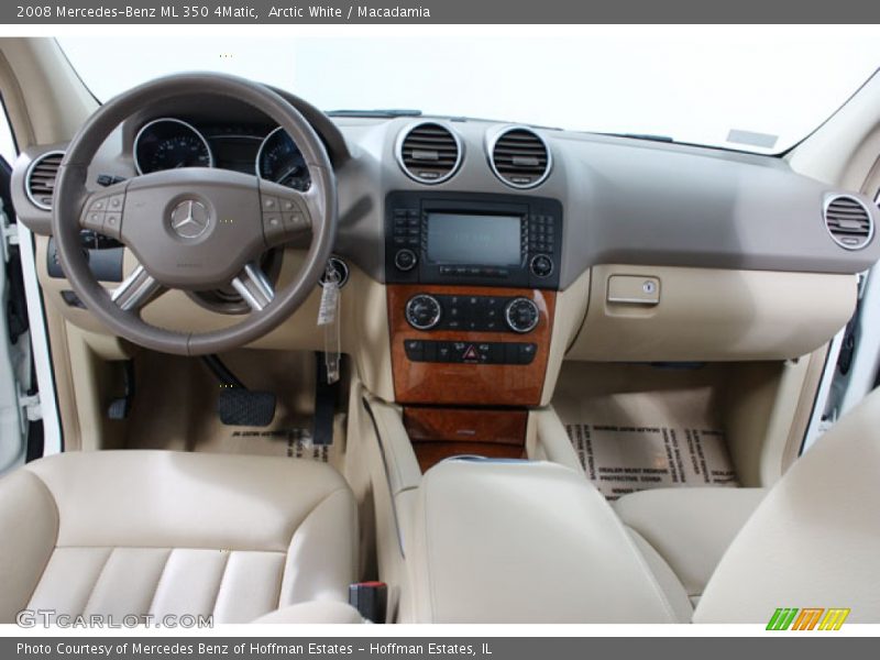 Arctic White / Macadamia 2008 Mercedes-Benz ML 350 4Matic