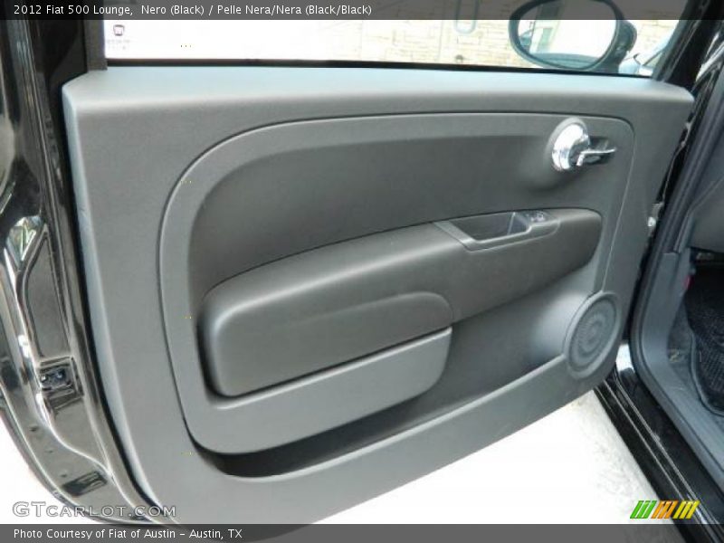 Nero (Black) / Pelle Nera/Nera (Black/Black) 2012 Fiat 500 Lounge