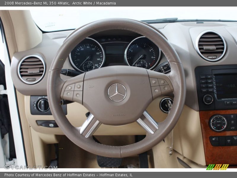 Arctic White / Macadamia 2008 Mercedes-Benz ML 350 4Matic