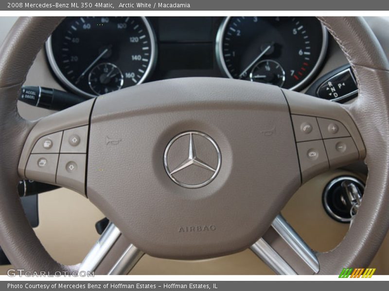 Arctic White / Macadamia 2008 Mercedes-Benz ML 350 4Matic