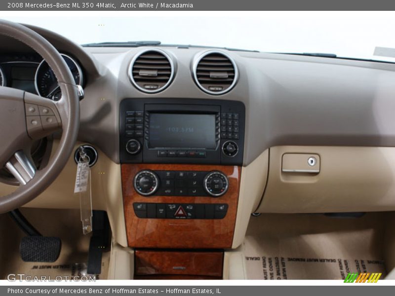 Arctic White / Macadamia 2008 Mercedes-Benz ML 350 4Matic