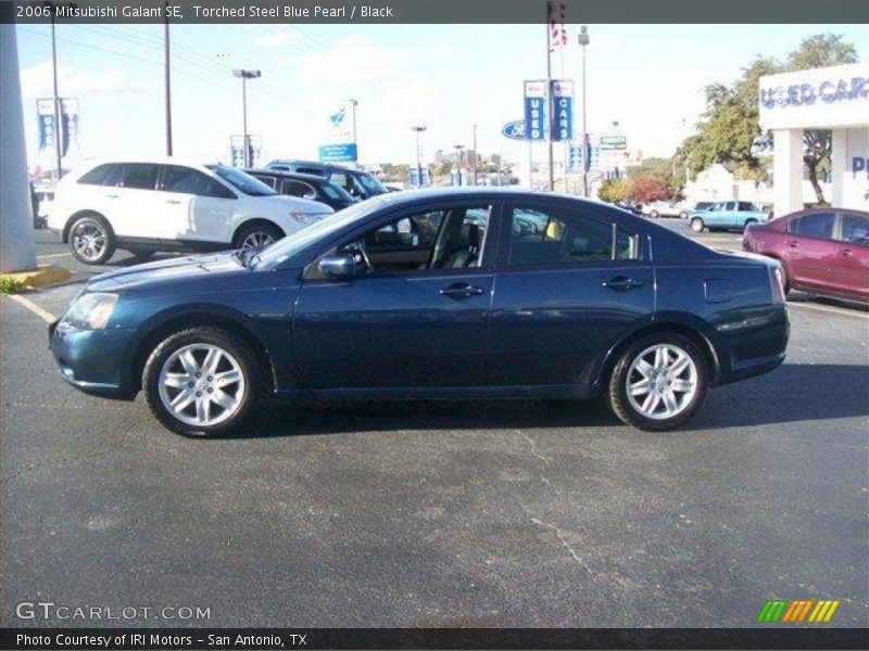 Torched Steel Blue Pearl / Black 2006 Mitsubishi Galant SE