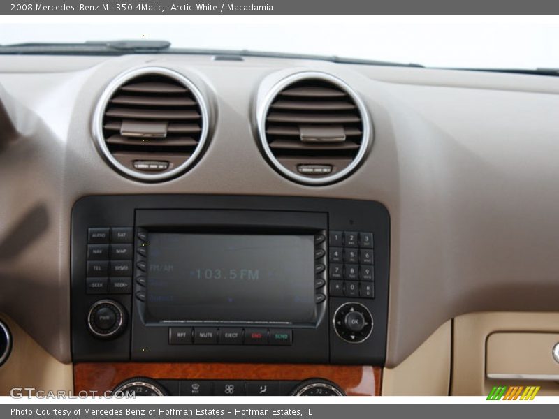 Arctic White / Macadamia 2008 Mercedes-Benz ML 350 4Matic