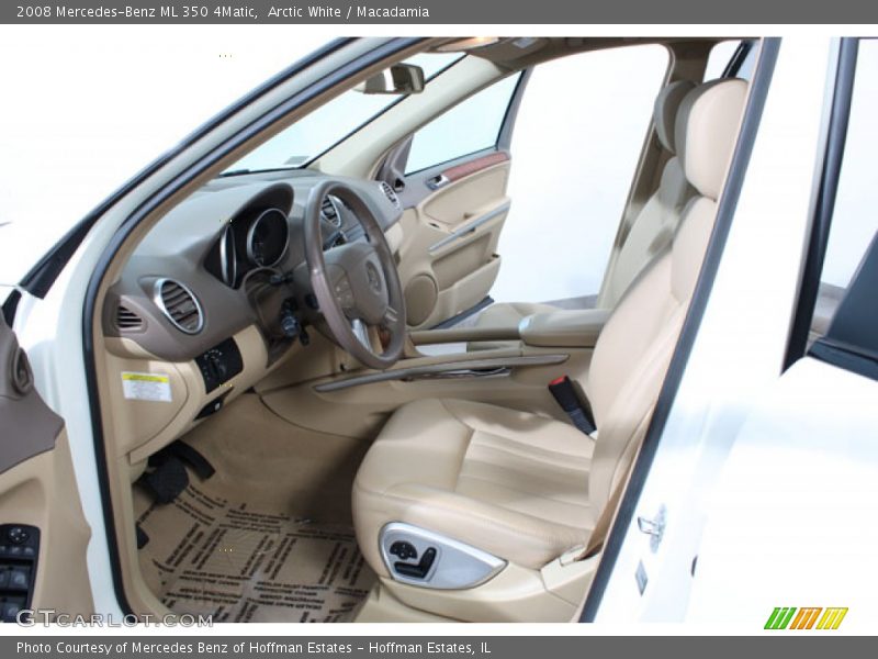 Arctic White / Macadamia 2008 Mercedes-Benz ML 350 4Matic