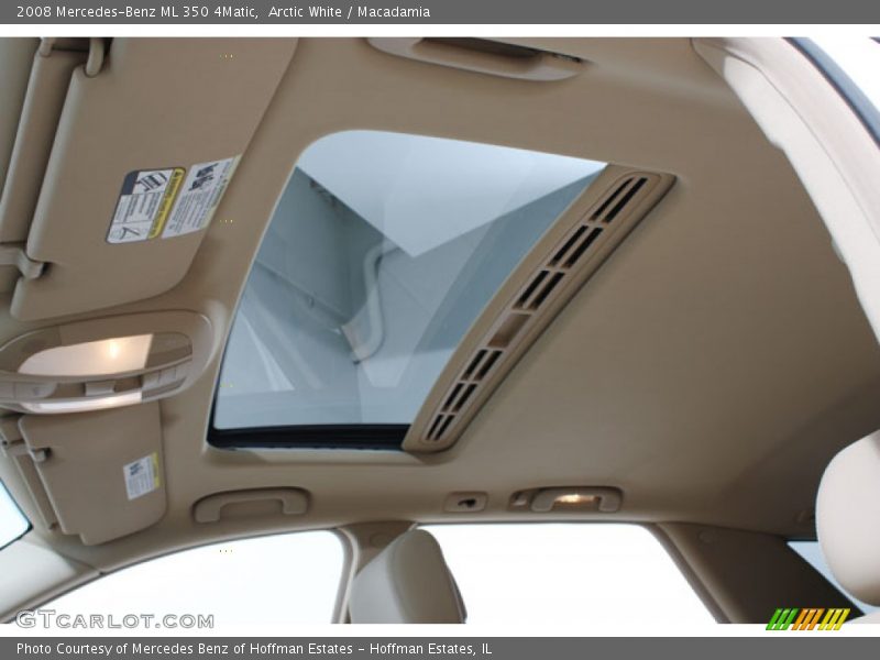 Arctic White / Macadamia 2008 Mercedes-Benz ML 350 4Matic