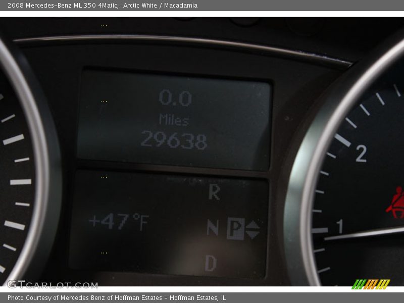Arctic White / Macadamia 2008 Mercedes-Benz ML 350 4Matic