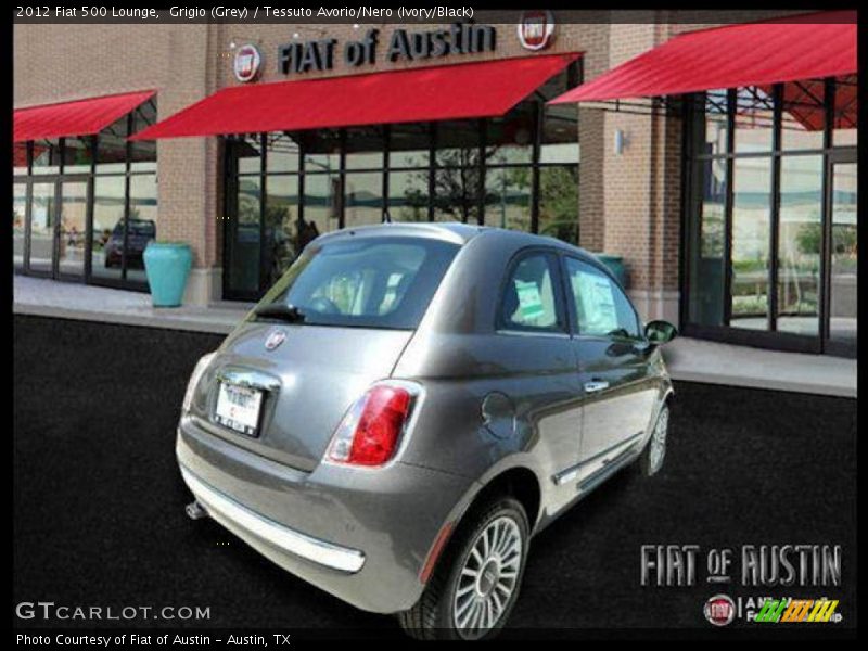 Grigio (Grey) / Tessuto Avorio/Nero (Ivory/Black) 2012 Fiat 500 Lounge