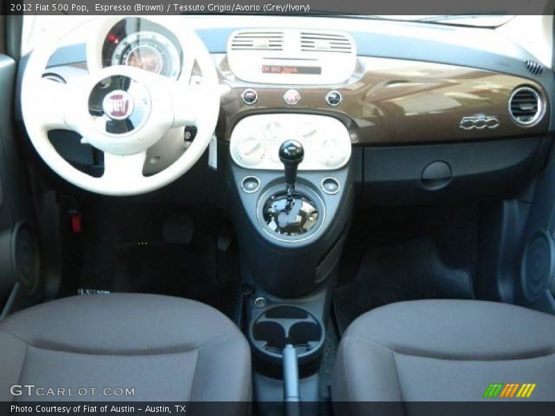 Espresso (Brown) / Tessuto Grigio/Avorio (Grey/Ivory) 2012 Fiat 500 Pop