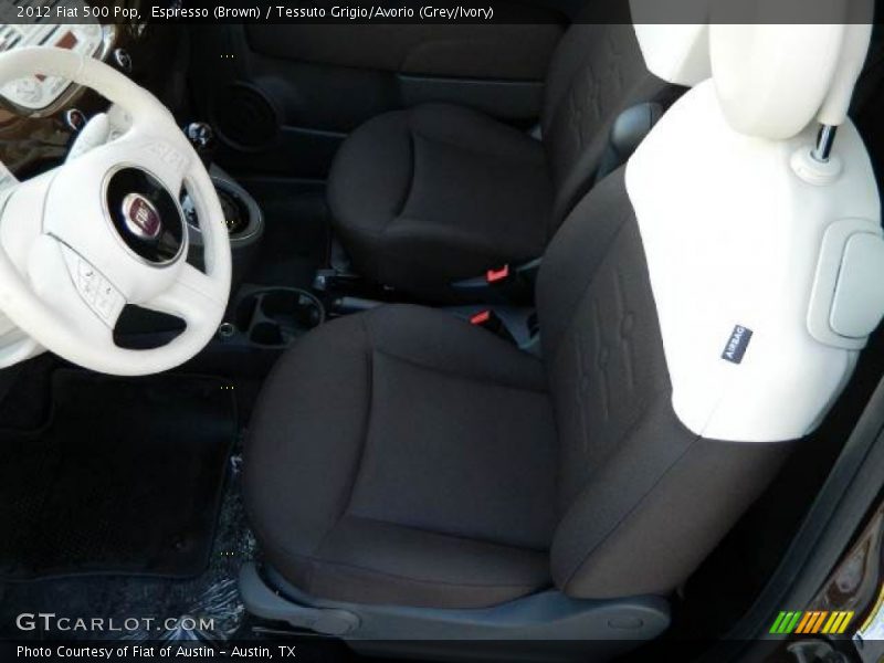 Espresso (Brown) / Tessuto Grigio/Avorio (Grey/Ivory) 2012 Fiat 500 Pop