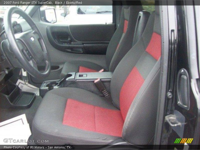 Black / Ebony/Red 2007 Ford Ranger STX SuperCab