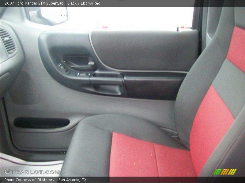 Black / Ebony/Red 2007 Ford Ranger STX SuperCab