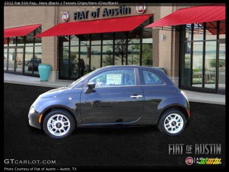 Nero (Black) / Tessuto Grigio/Nero (Grey/Black) 2012 Fiat 500 Pop