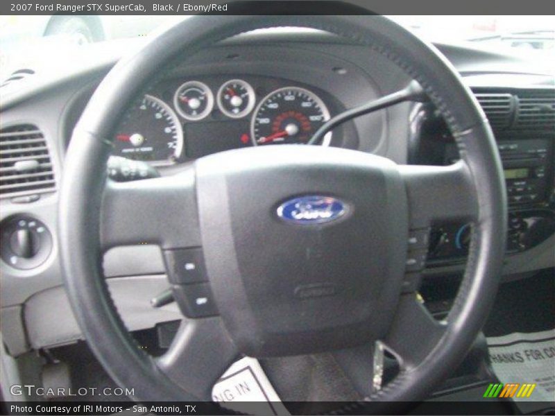 Black / Ebony/Red 2007 Ford Ranger STX SuperCab