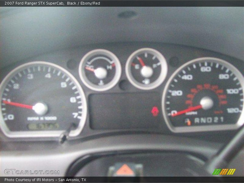 Black / Ebony/Red 2007 Ford Ranger STX SuperCab