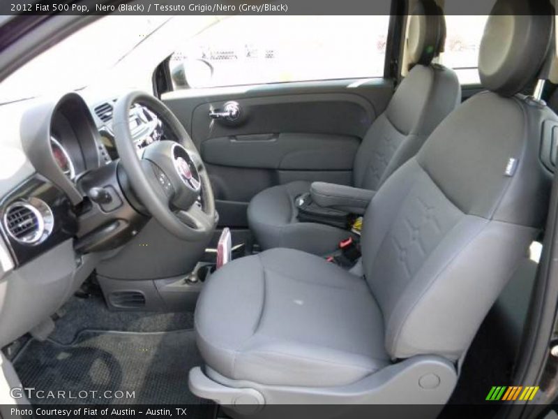 Nero (Black) / Tessuto Grigio/Nero (Grey/Black) 2012 Fiat 500 Pop